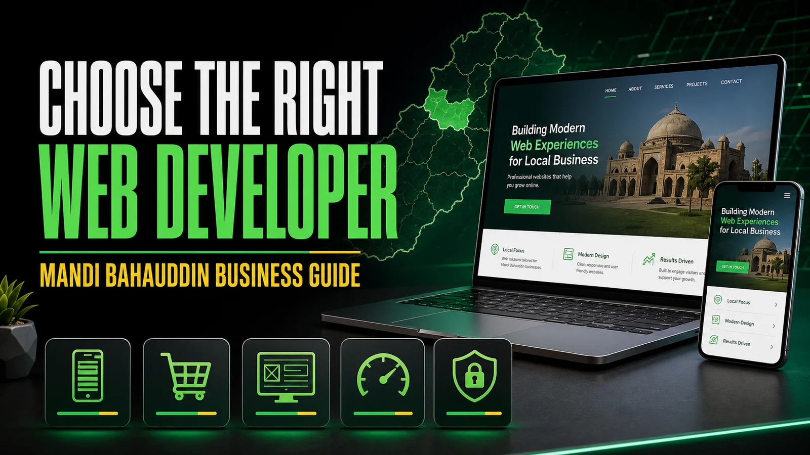 How to Choose the Best Web Developer in Mandi Bahauddin banner