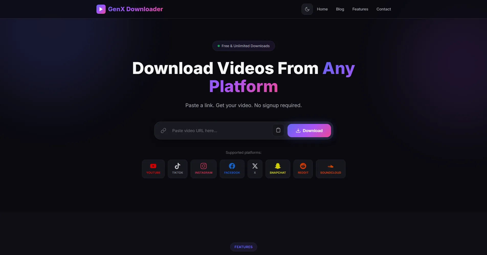 Full-Stack Media Downloader Web Tool