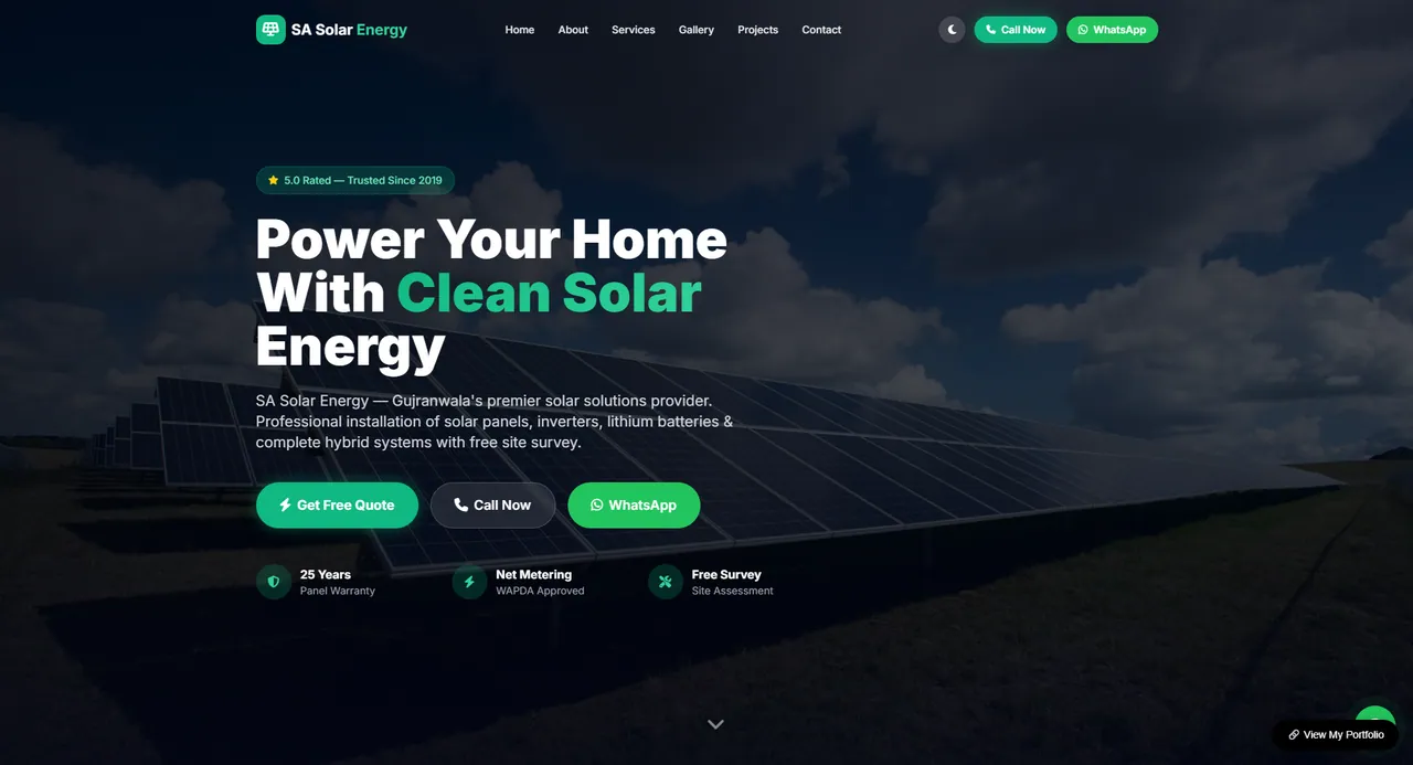High-Converting Website for Solar Energy Business mockup preview