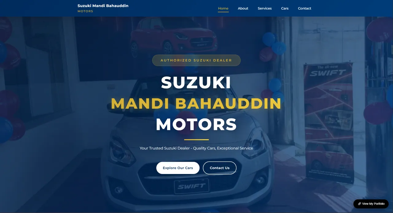 Lead-Generating Website for Suzuki Dealership mockup preview