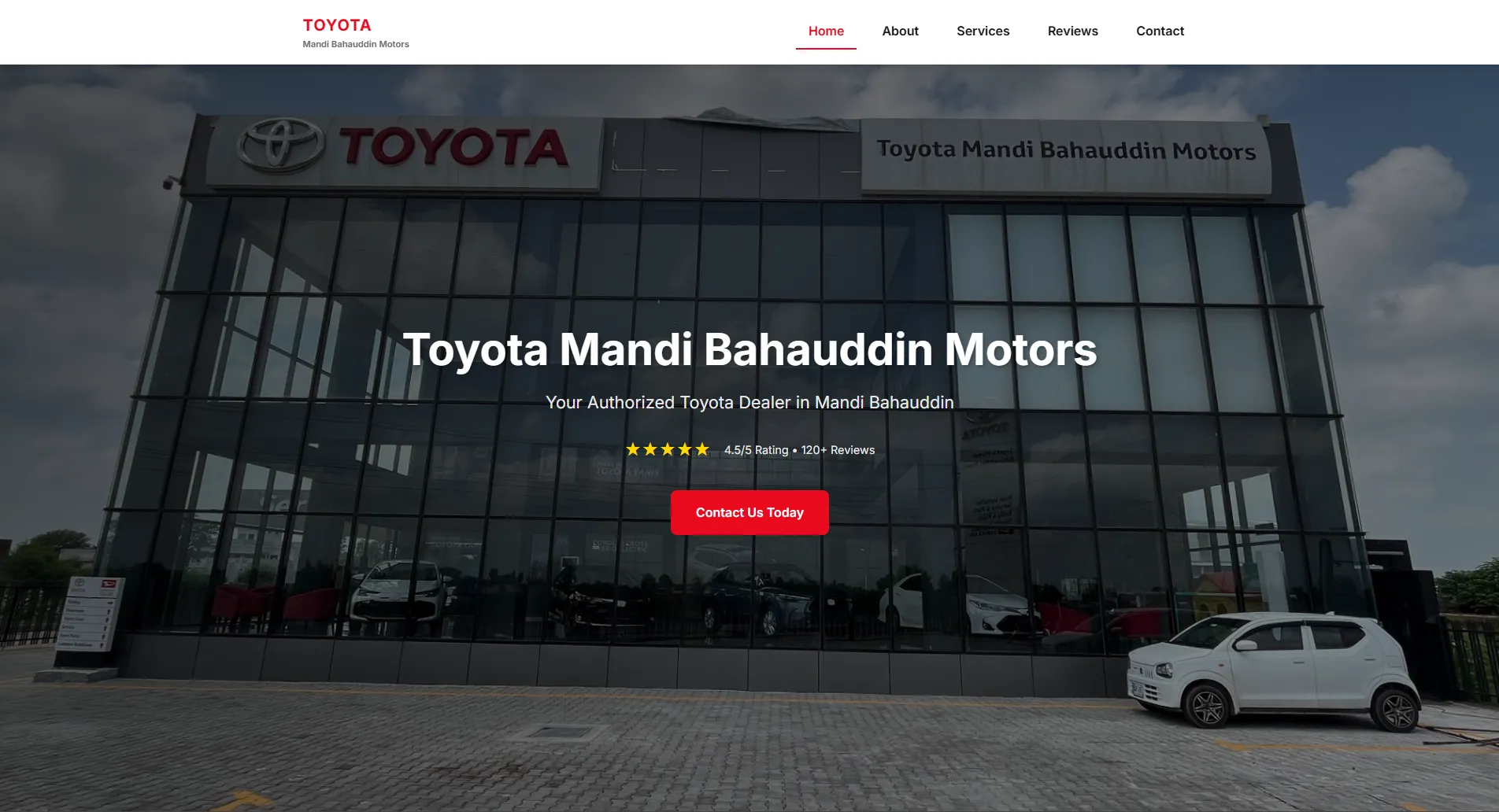 Multi-Page Dealership Website for Toyota